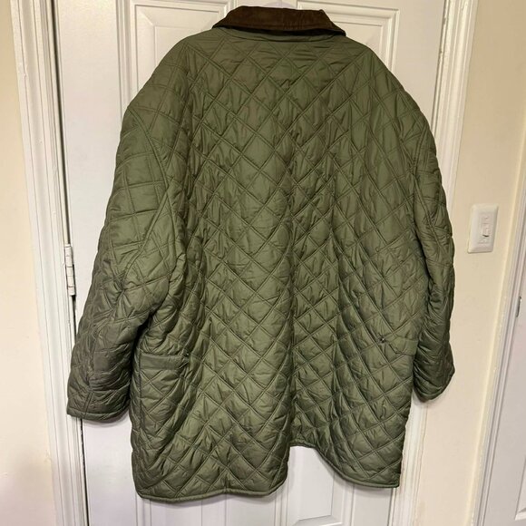 Brooks Brothers Big Tall Paddock Diamond Quilted Coat Green - Picture 4 of 6